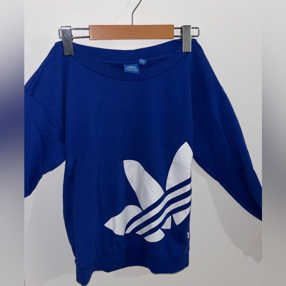 Authentic Adidas Royal Blue Crewneck - Picture 3 of 7